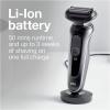 imageBraun Electric Shaver for Men Series 5 5150cs Wet ampamp Dry Shave Turbo Shaving Mode Foil Shaver with Beard Trimmer Body Groomer and Charging Stand BlueSilver