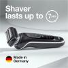 imageBraun Electric Shaver for Men Series 5 5150cs Wet ampamp Dry Shave Turbo Shaving Mode Foil Shaver with Beard Trimmer Body Groomer and Charging Stand BlueSilver