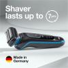 imageBraun Electric Shaver for Men Series 5 5150cs Wet ampamp Dry Shave Turbo Shaving Mode Foil Shaver with Beard Trimmer Body Groomer and Charging Stand BlueSilver