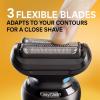 imageBraun Electric Shaver for Men Series 5 5150cs Wet ampamp Dry Shave Turbo Shaving Mode Foil Shaver with Beard Trimmer Body Groomer and Charging Stand BlueBlue