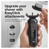 imageBraun Electric Shaver for Men Series 6 6177cc Wet ampamp Dry Shave Turbo ampamp Gentle Shaving Modes Foil Shaver BlueBlack
