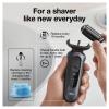 imageBraun Electric Shaver for Men Series 6 6177cc Wet ampamp Dry Shave Turbo ampamp Gentle Shaving Modes Foil Shaver BlueBlack