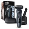 imageBraun Electric Shaver for Men Series 6 6177cc Wet ampamp Dry Shave Turbo ampamp Gentle Shaving Modes Foil Shaver BlueBlack