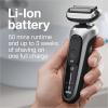 imageBraun Electric Shaver for Men Series 7 7185cc Waterproof Wet ampamp Dry Shave Shaving Kit with SmartCare Center and Beard Trimmer 3 Shave Modes 60 Minute Battery Runtime 10 Piece SetSilver
