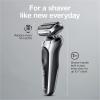 imageBraun Electric Shaver for Men Series 7 7185cc Waterproof Wet ampamp Dry Shave Shaving Kit with SmartCare Center and Beard Trimmer 3 Shave Modes 60 Minute Battery Runtime 10 Piece SetSilver
