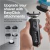imageBraun Electric Shaver for Men Series 7 7185cc Waterproof Wet ampamp Dry Shave Shaving Kit with SmartCare Center and Beard Trimmer 3 Shave Modes 60 Minute Battery Runtime 10 Piece SetBlack
