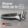 imageBraun Electric Shaver for Men Series 7 7185cc Waterproof Wet ampamp Dry Shave Shaving Kit with SmartCare Center and Beard Trimmer 3 Shave Modes 60 Minute Battery Runtime 10 Piece SetSilver