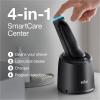 imageBraun Electric Shaver for Men Series 7 7185cc Waterproof Wet ampamp Dry Shave Shaving Kit with SmartCare Center and Beard Trimmer 3 Shave Modes 60 Minute Battery Runtime 10 Piece SetBlack