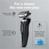 imageBraun Electric Shaver for Men Series 7 7185cc Waterproof Wet ampamp Dry Shave Shaving Kit with SmartCare Center and Beard Trimmer 3 Shave Modes 60 Minute Battery Runtime 10 Piece SetBlack