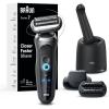 imageBraun Electric Shaver for Men Series 7 7185cc Waterproof Wet ampamp Dry Shave Shaving Kit with SmartCare Center and Beard Trimmer 3 Shave Modes 60 Minute Battery Runtime 10 Piece SetGrey
