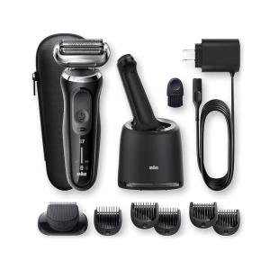 imageBraun Electric Shaver for Men Series 7 7177cc Wet ampamp Dry Shave Turbo ampamp Gentle Shaving Modes Waterproof Foil Shaver Space GreyBlack