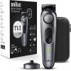 imageBraun AllinOne Mens Shaving Kit Series 7 7440 12in1 Beard Face Nose Ear Trimmer Hair Clippers Body Groomer and Manscaping  Travel Case  Charging StandSilver