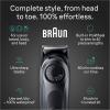 imageBraun AllinOne Style Kit Series 5 5471 8in1 Trimmer for Men with Beard Trimmer Body Trimmer for Manscaping Hair Clippers ampamp More UltraSharp Blade 40 Length Settings WaterproofBlack