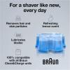 imageBraun Clean ampamp Renew Refill Cartridges CCR Cleans your Shaver for Optimal Hygiene Removes Residual Hair ampamp Skin Particles Lemon Scent 228 fl oz Pack of 4Lemon