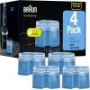 imageBraun Clean ampamp Renew Refill Cartridges CCR Cleans your Shaver for Optimal Hygiene Removes Residual Hair ampamp Skin Particles Lemon Scent 228 fl oz Pack of 4Lemon