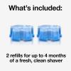 imageBraun Clean ampamp Renew Refill Cartridges CCR Cleans your Shaver for Optimal Hygiene Removes Residual Hair ampamp Skin Particles Lemon Scent 228 fl oz Pack of 4Lemon
