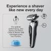 imageBraun EasyClick Cleansing Brush Attachment for Series 5 6 and 7 Electric Razors Compatible with Electric Shavers 5018s 5020s 6075cc 7071cc 7075cc 7085cc 7020s 5050cs 6020s 6072cc 7027cs