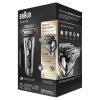 imageBraun Electric Razor for Men Foil Shaver with Precision Beard Trimmer Rechargeable Wet ampamp Dry Clean ampamp Charge Station and Leather Travel Case 6 Piece Set9291cc