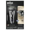 imageBraun Electric Razor for Men Foil Shaver with Precision Beard Trimmer Rechargeable Wet ampamp Dry Clean ampamp Charge Station and Leather Travel Case 6 Piece Set9291cc