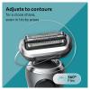 imageBraun Electric Razor for Men Waterproof Foil Shaver Series 7 7027cs Wet ampamp Dry Shave with Beard Trimmer Rechargeable Charging Stand and Travel Case Included Silver BlackGrey