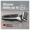 imageBraun Electric Razor for Men Waterproof Foil Shaver Series 7 7027cs Wet ampamp Dry Shave with Beard Trimmer Rechargeable Charging Stand and Travel Case Included Silver BlackSilver Black