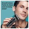imageBraun Electric Razor for Men Waterproof Foil Shaver Series 7 7027cs Wet ampamp Dry Shave with Beard Trimmer Rechargeable Charging Stand and Travel Case Included Silver BlackGrey