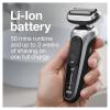 imageBraun Electric Razor for Men Waterproof Foil Shaver Series 7 7027cs Wet ampamp Dry Shave with Beard Trimmer Rechargeable Charging Stand and Travel Case Included Silver BlackSilver Black