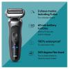 imageBraun Electric Razor for Men Waterproof Foil Shaver Series 7 7027cs Wet ampamp Dry Shave with Beard Trimmer Rechargeable Charging Stand and Travel Case Included Silver BlackGrey