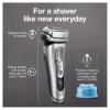 imageBraun Electric Razor for Men With Precision Beard Trimmer Rechargeable Wet ampamp Dry Foil Shaver Clean ampamp Charge Station ampamp Travel Case Silver 3 Piece Set9370cc Shaver