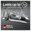 imageBraun Electric Razor for Men With Precision Beard Trimmer Rechargeable Wet ampamp Dry Foil Shaver Clean ampamp Charge Station ampamp Travel Case Silver 3 Piece Set9370cc Shaver