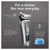 imageBraun Electric Razor for Men With Precision Beard Trimmer Rechargeable Wet ampamp Dry Foil Shaver Clean ampamp Charge Station ampamp Travel Case Silver 3 Piece Set9390cc Shaver