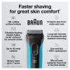 imageBraun Electric Series 3 Razor with Precision Trimmer Rechargeable Wet ampamp Dry Foil Shaver for Men BlueBlack 4 PieceSeries 3 Shaver