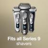 imageBraun Electric Shaver Head Replacement Part 94M Compatible with Series 9 Pro and Series 9 Electric Razors for Men Silver1 Count Pack of 10