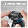 imageBraun Electric Shaver for Men Series 5 5118s Waterproof Wet ampamp Dry Shave Turbo Shaving Mode Foil Shaver with Precision Trimmer Battery Powered 50 Minute Battery RuntimeBlack