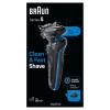 imageBraun Electric Shaver for Men Series 5 5118s Waterproof Wet ampamp Dry Shave Turbo Shaving Mode Foil Shaver with Precision Trimmer Battery Powered 50 Minute Battery RuntimeBlue