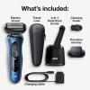 imageBraun Electric Shaver for Men Series 6 6172cc Wet ampamp Dry Shave Shaving Kit with SmartCare Center and Precision TrimmerBlackBlue