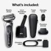 imageBraun Electric Shaver for Men Series 7 7171cc Wet ampamp Dry Shave Turbo ampamp Gentle Shaving Modes Waterproof Foil Shaver with Precision Trimmer Space GreyBlue