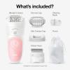 imageBraun Epilator Silkpil 5 5620 Hair Removal Device Epilator for Women Shaver ampamp Trimmer Cordless Rechargeable Wet ampamp Dry 6 Piece Set