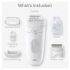 imageBraun Epilator Silkpil 5 Epilator Hair Removal Device Women Shaver ampamp Trimmer Wet and Dry Includes Shaver Head and Trimmer Comb SE5041 Grey