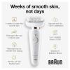 imageBraun Epilator Silkpil 9 9030 with Flexible Head Facial Hair Removal for Women and Men Hair Removal Device Shaver ampamp Trimmer Cordless Rechargeable Wet ampamp Dry Beauty Kit with Body Massage Pad