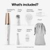 imageBraun Face Epilator Facespa Pro 911 Facial Hair Removal for Women Hair Removal Device 3in1 Epilating Cleansing Brush and Skin Toning with 3 Extras