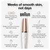 imageBraun Face Epilator Facespa Pro 911 Facial Hair Removal for Women Hair Removal Device 3in1 Epilating Cleansing Brush and Skin Toning with 3 Extras