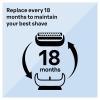 imageBraun Series 6 Electric Shaver Replacement Head with Sensitive Skinguard Easily Attach Your Shaver Head Compatible with New Generation Series 6 Shavers 64B Black