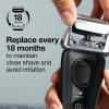 imageBraun Series 8 83M Electric Shaver Head Replacement Cassette Silver1 Count Pack of 10