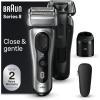 imageBraun Series 8 8567cc Electric Razor for Men 41 Shaving Elements ampamp Precision Long Hair Trimmer 5in1 SmartCare Center Close ampamp Gentle Even on Dense Beards Wet ampamp Dry Electric Razor 60min RuntimeSilver