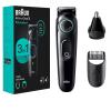 imageBraun AllInOne Style Kit Series 3 3430 3in1 Trimmer for Men with Beard Trimmer Ear ampamp Nose Trimmer Hair Clippers UltraSharp Blade 20 Length Settings WashableBlack