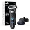 imageBraun Electric Razor for Men Waterproof Foil Shaver Series 7 7027cs Wet ampamp Dry Shave with Beard Trimmer Rechargeable Charging Stand and Travel Case Included Silver BlackGrey