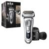 imageBraun Electric Razor for Men With Precision Beard Trimmer Rechargeable Wet ampamp Dry Foil Shaver Clean ampamp Charge Station ampamp Travel Case Silver 3 Piece Set9390cc Shaver