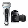 imageBraun Series 8 8330s Next Generation Electric Shaver for Men Rechargeable and Cordless Razor Silver Fabric Travel Case Wet and Dry Foil Shaver8370cc