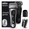 imageBraun Series 8 Electric Shaver Shaving Kit with 41 Shaving Elements Precision Long Hair Trimmer SmartCare Center PowerCase